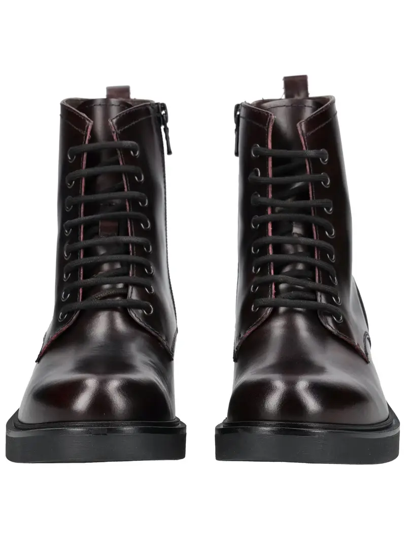 Stivaletto stringato ruggine / marrone scuro miniatura 3