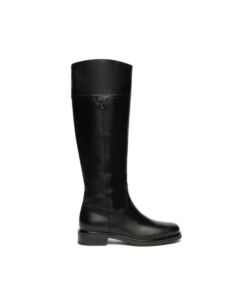 stivali donna in pelle nero i514700d100