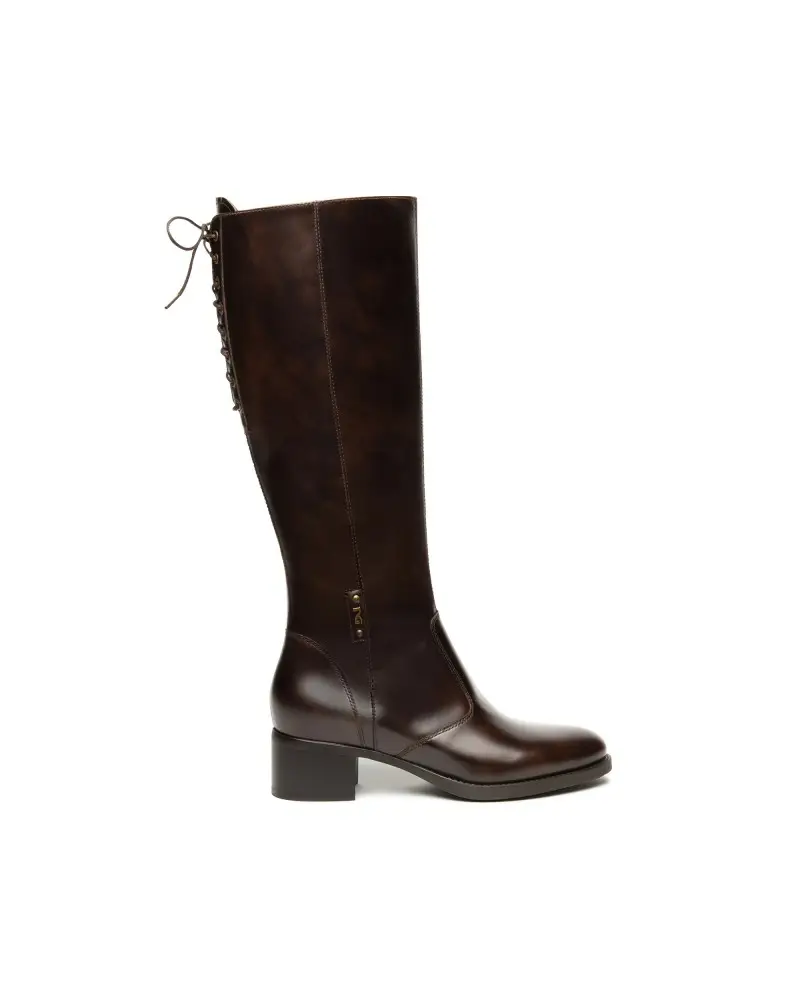 stivali donna in pelle t.moro i514641d300 MARRONE