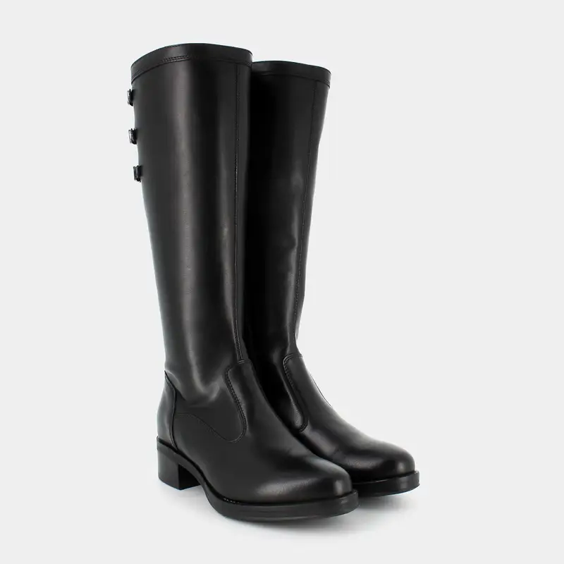 Stivali Nero Giardini da Donna, nero miniatura 2