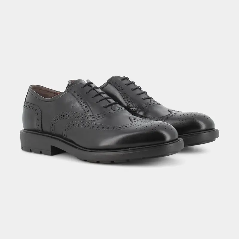 Stringate Nero Giardini da Uomo, nero miniatura 2