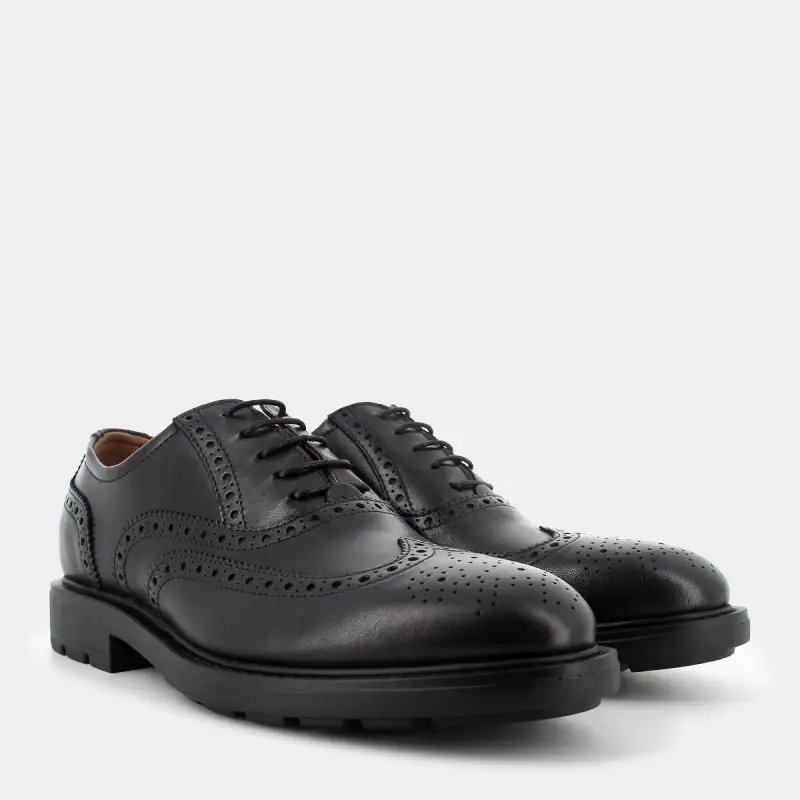 Stringate Nero Giardini da Uomo, nero miniatura 2