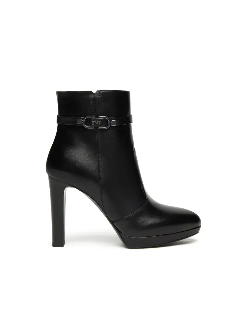 tronchetti donna in pelle nero i514520de100