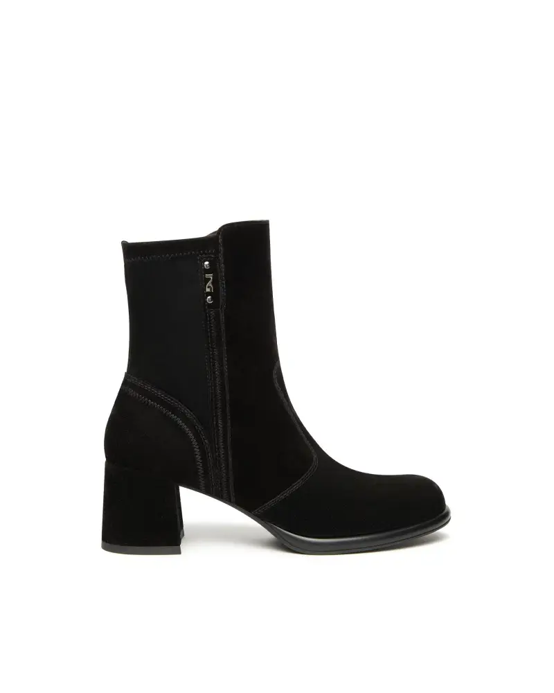 tronchetti donna in suede nero i514311d100