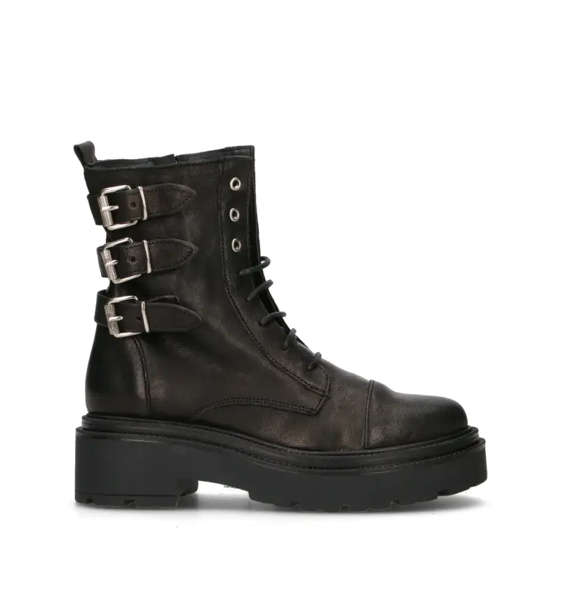 Anfibio donna nero in pelle Vario