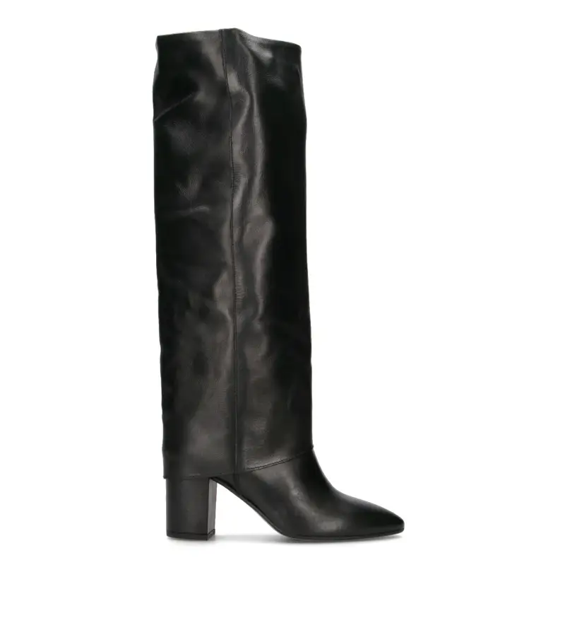 Stivale donna nero in pelle Vario