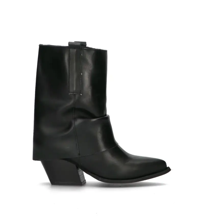 Tronchetto donna nero in pelle Vario