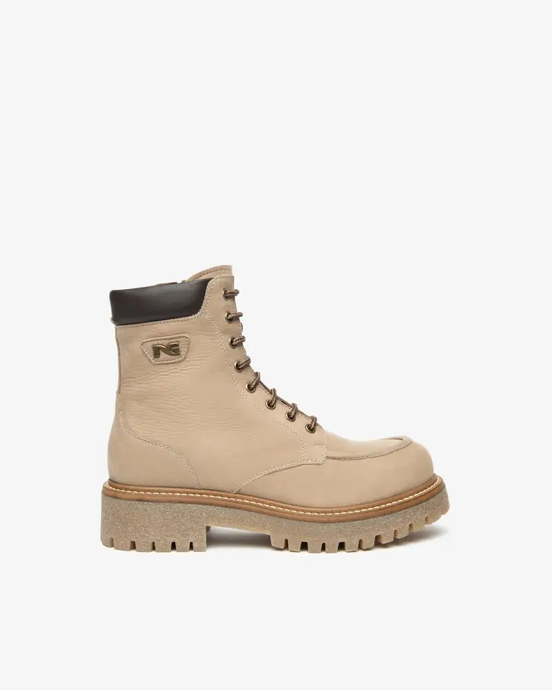 Anfibi Donna in Suede - Beige