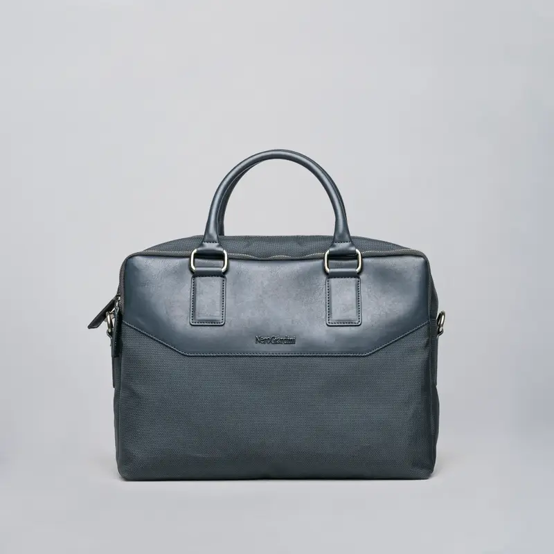 Borsa Briefcase da Uomo in Materiale Tecnico - Blu