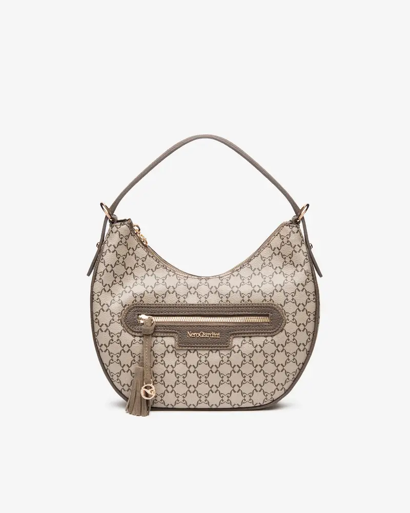 NeroGiardini Borsa hobo Donna Beige 4105114