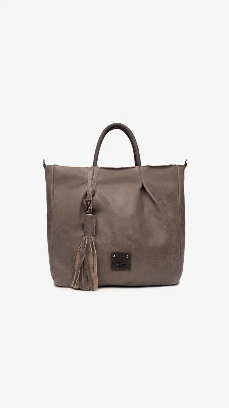 Borsa Shopping da Donna in Pelle - Verde