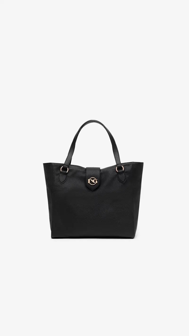 Borsa Tote da Donna in Materiale Tecnico - Nero