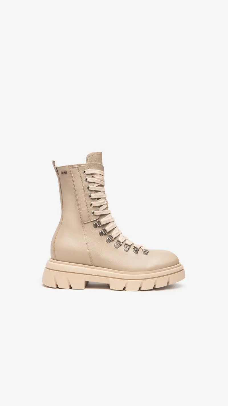 Outlet Anfibi Donna in Pelle - Beige