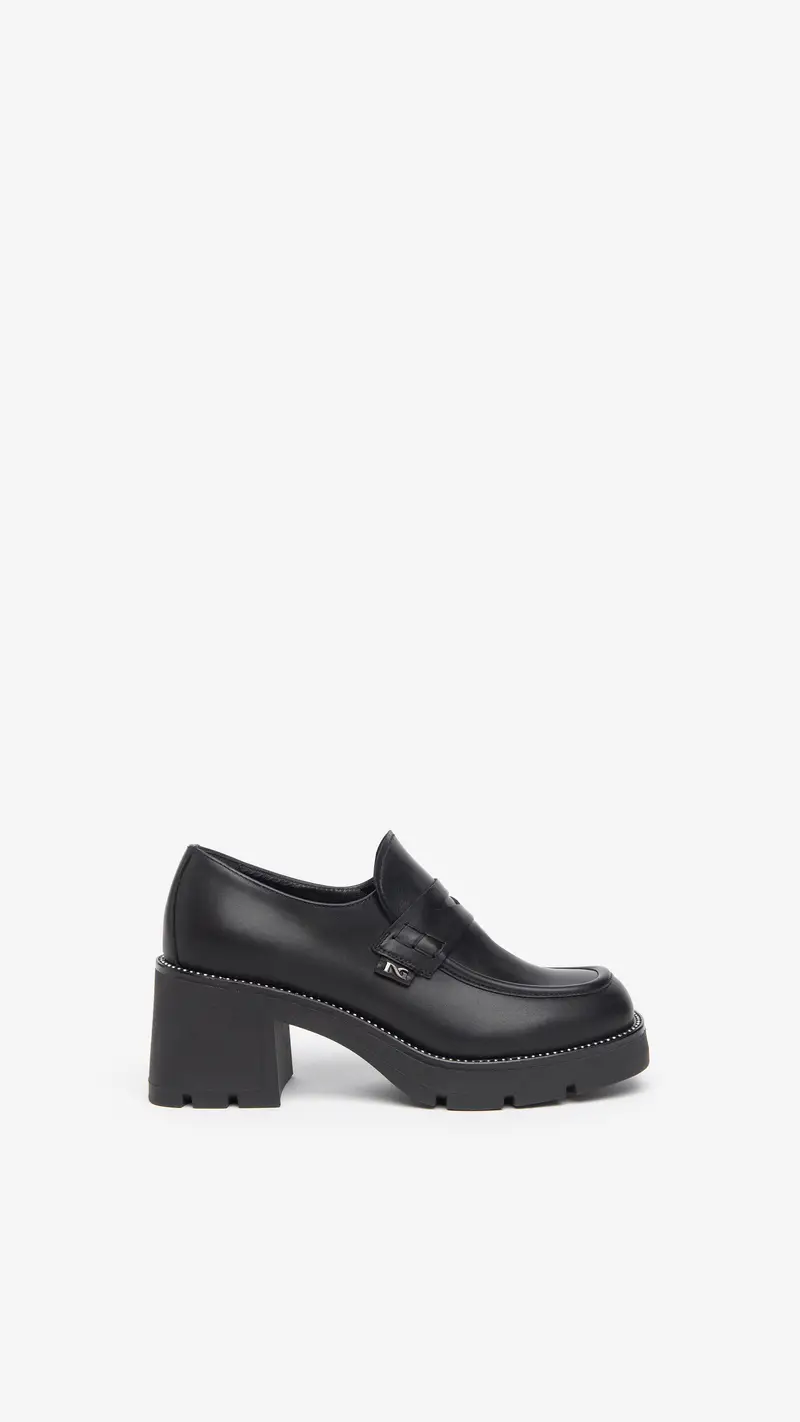 Outlet Mocassini Donna in Pelle - Nero