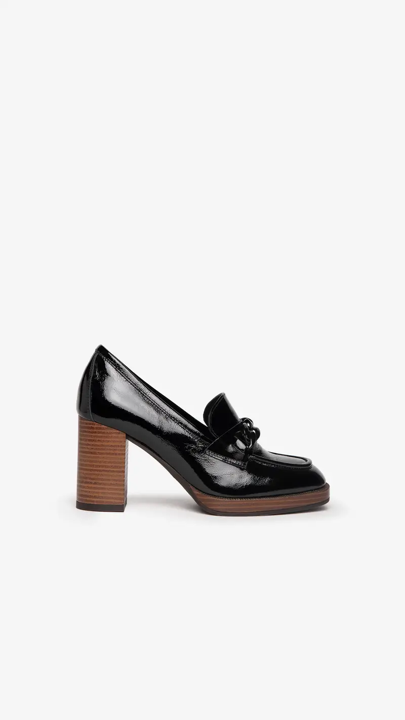 Outlet Mocassini Donna in Vernice - Nero