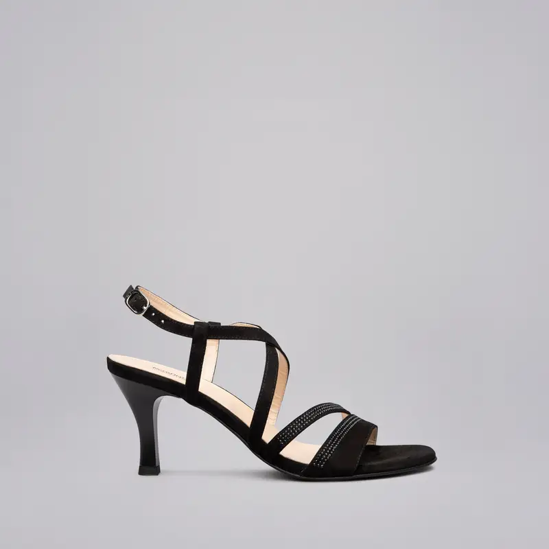 NeroGiardini Outlet Sandali Donna in Camoscio - Nero
