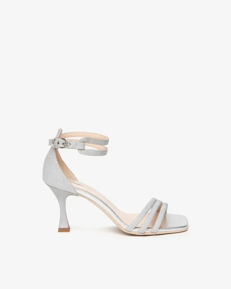 NeroGiardini Outlet Sandali Donna in Materiale Tecnico - Argento