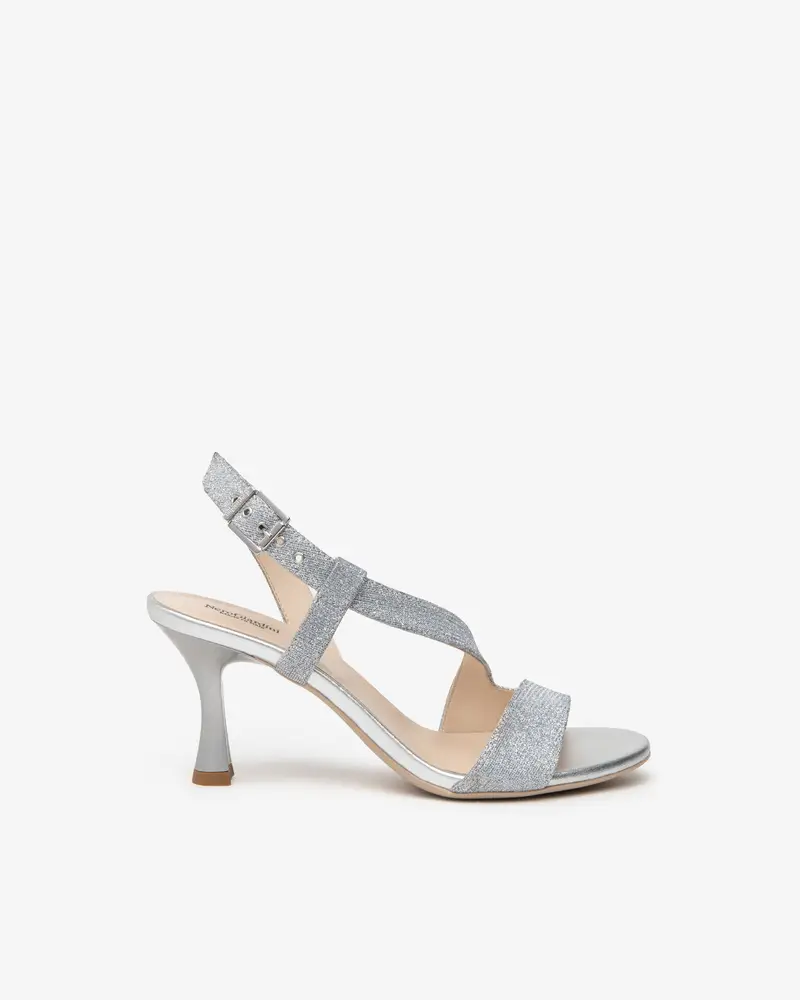 NeroGiardini Outlet Sandali Donna in Materiale Tecnico - Argento