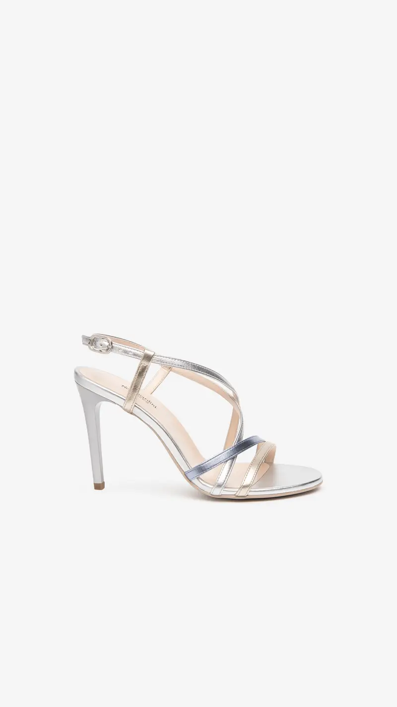 Outlet Sandali Donna in Pelle - Argento