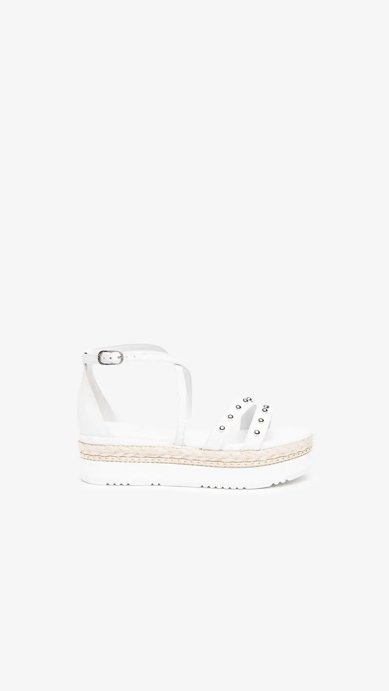 Outlet Sandali Donna in Pelle - Bianco