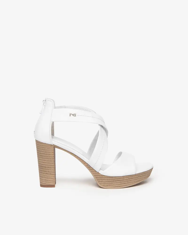 NeroGiardini Outlet Sandali Donna in Pelle - Bianco