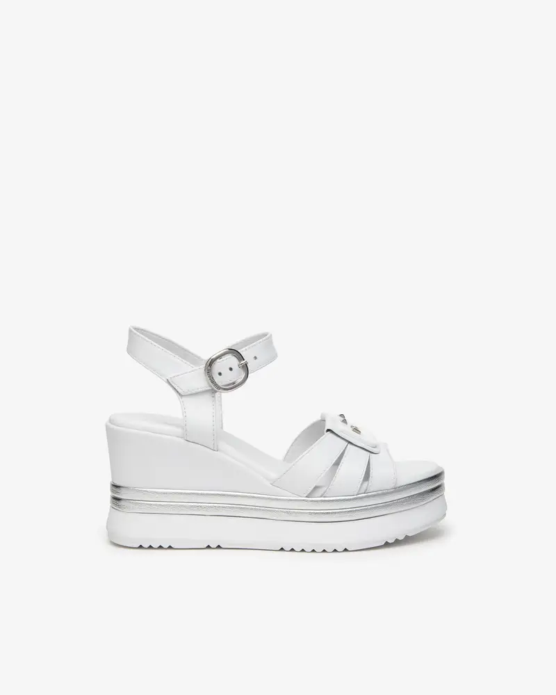 Outlet Sandali Donna in Pelle - Bianco