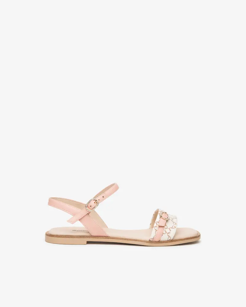 NeroGiardini Outlet Sandali Donna in Pelle e Materiale Tecnico - Beige