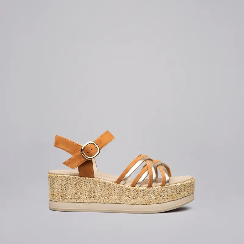 NeroGiardini Outlet Sandali Donna in Pelle e Materiale Tecnico - Marrone