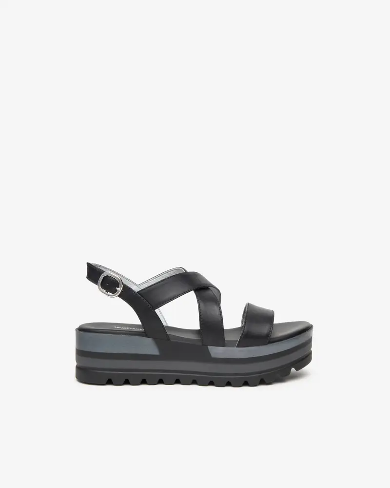 Outlet Sandali Donna in Pelle - Nero