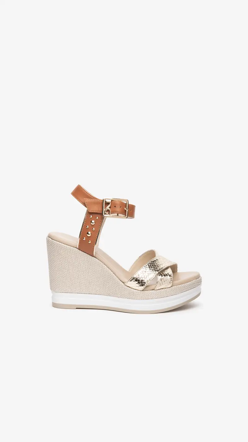 NeroGiardini Outlet Sandali Donna in Pelle - Oro