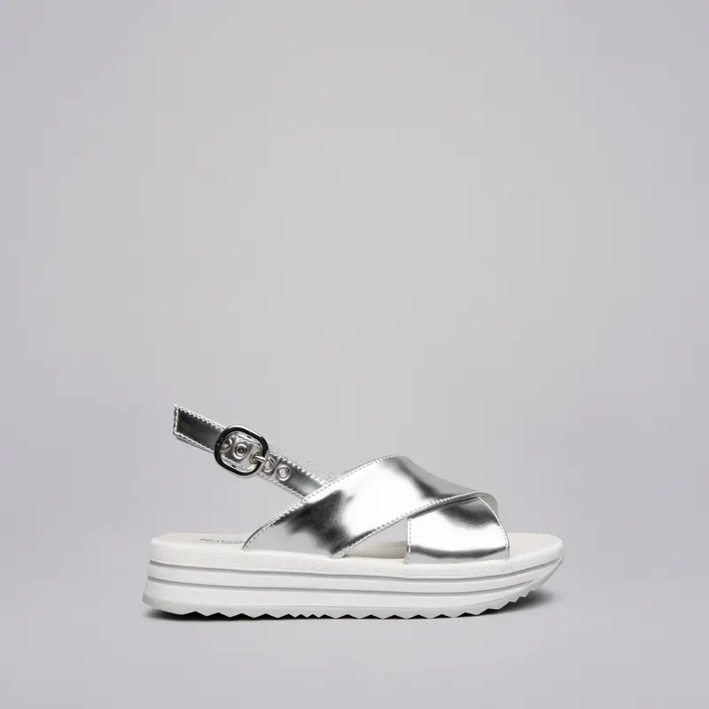 Outlet Sandali Teens da Ragazza in Materiale Tecnico - Argento