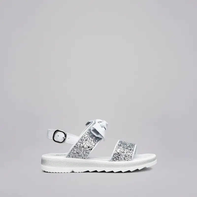 Outlet Sandali Teens da Ragazza in Materiale Tecnico e Pelle - Argento