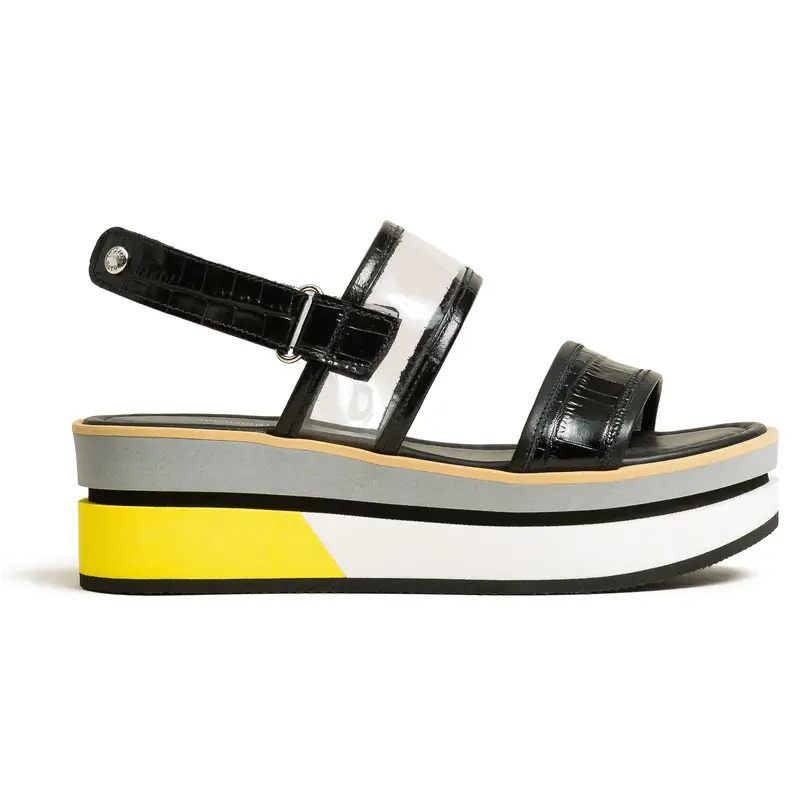 NeroGiardini Outlet SANDALO DONNA PELLE / TELA - Multicolore