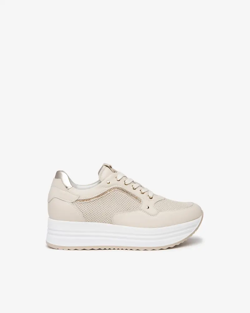 NeroGiardini Outlet Sneakers Donna in Pelle - Avorio