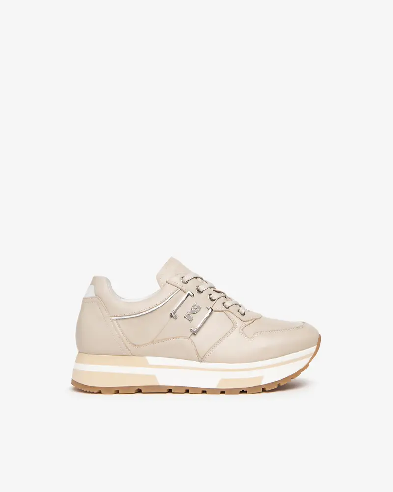 NeroGiardini Outlet Sneakers Donna in Pelle  - Avorio
