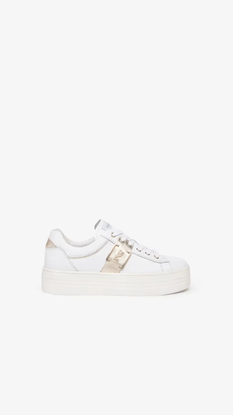 Outlet Sneakers Donna in Pelle - Bianco