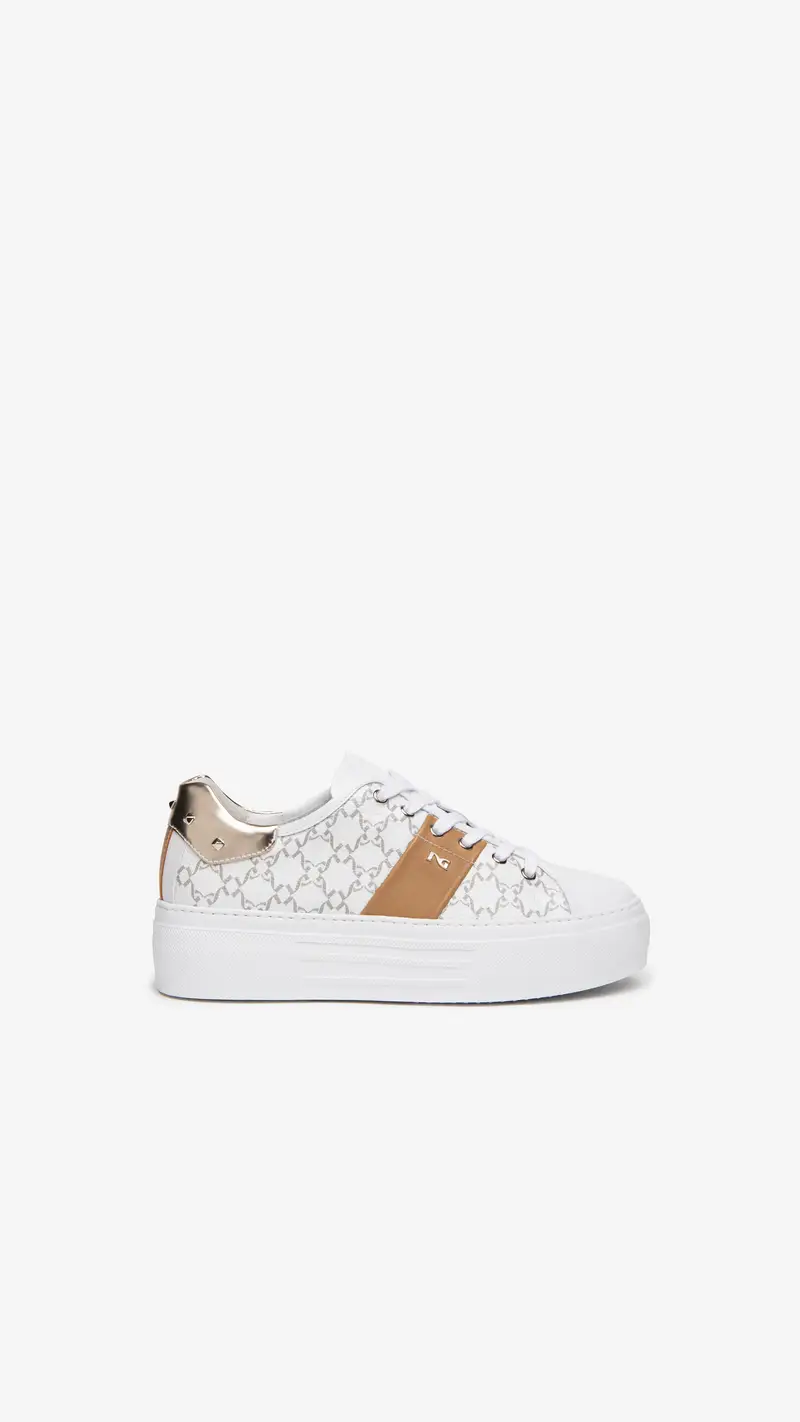 Outlet Sneakers Donna in Pelle - Bianco