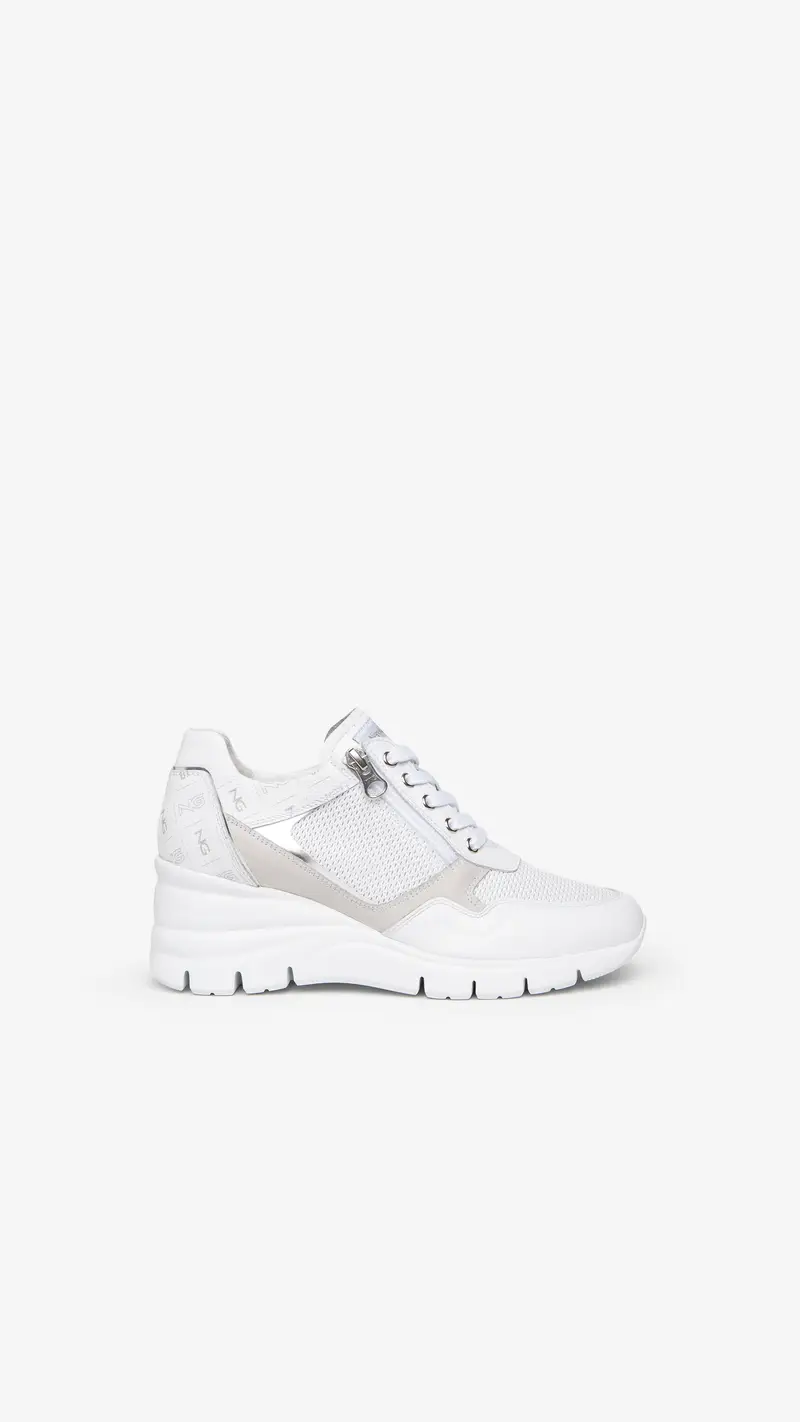 Outlet Sneakers Donna in Pelle - Bianco