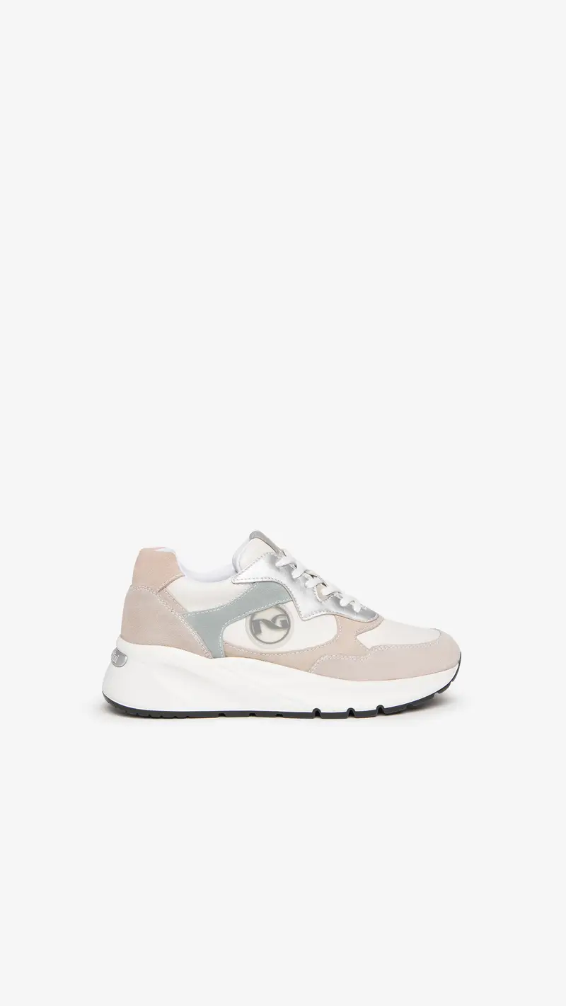 NeroGiardini Outlet Sneakers Donna in Pelle e Camoscio - Grigio