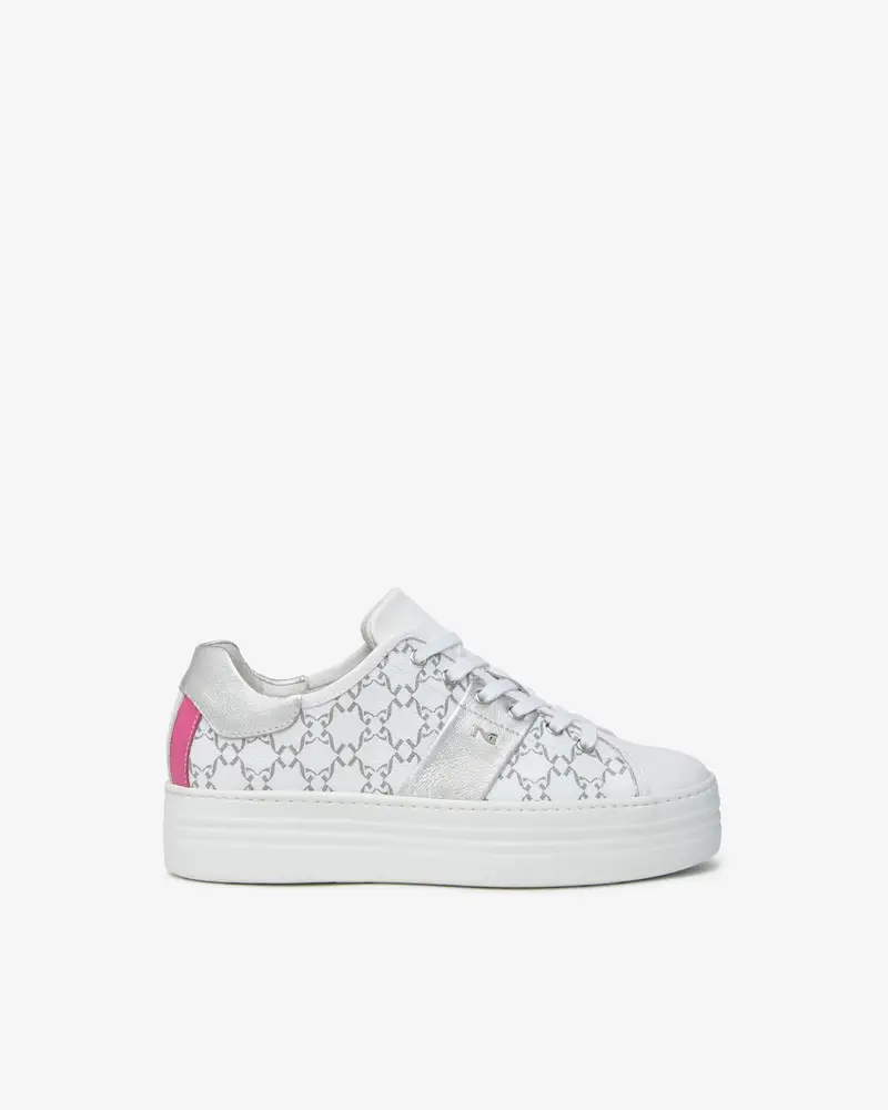 NeroGiardini Outlet Sneakers Donna in Pelle e Materiale Tecnico - Bianco