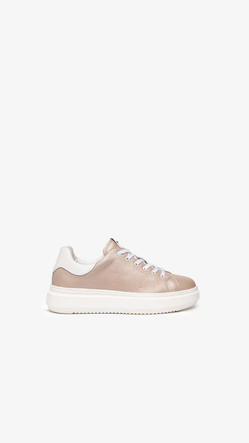 Outlet Sneakers Donna in Pelle - Oro