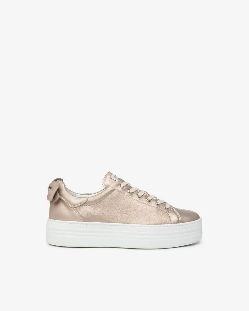 Outlet Sneakers Donna in Pelle - Oro