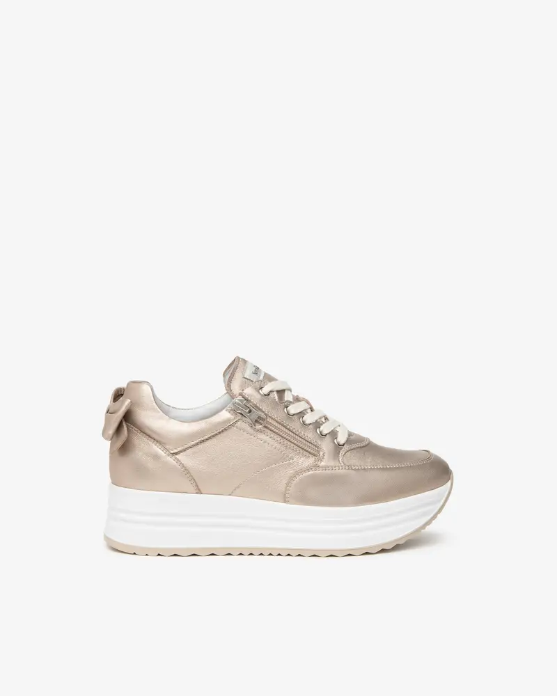 NeroGiardini Outlet Sneakers Donna in Pelle - Oro