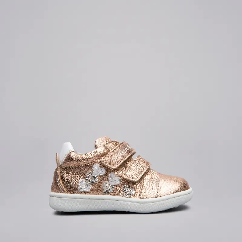 Outlet Sneakers Kids da Bambina in Pelle - Dorato