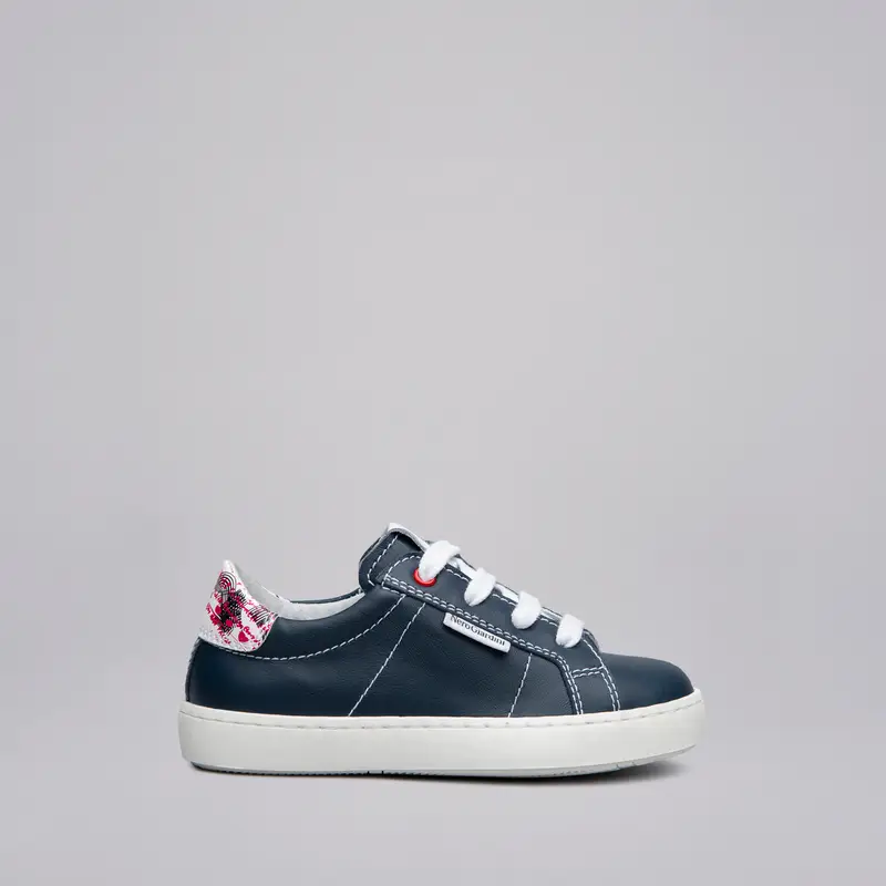 Outlet Sneakers Kids da Bambino in Pelle e Materiale Tecnico - Blu