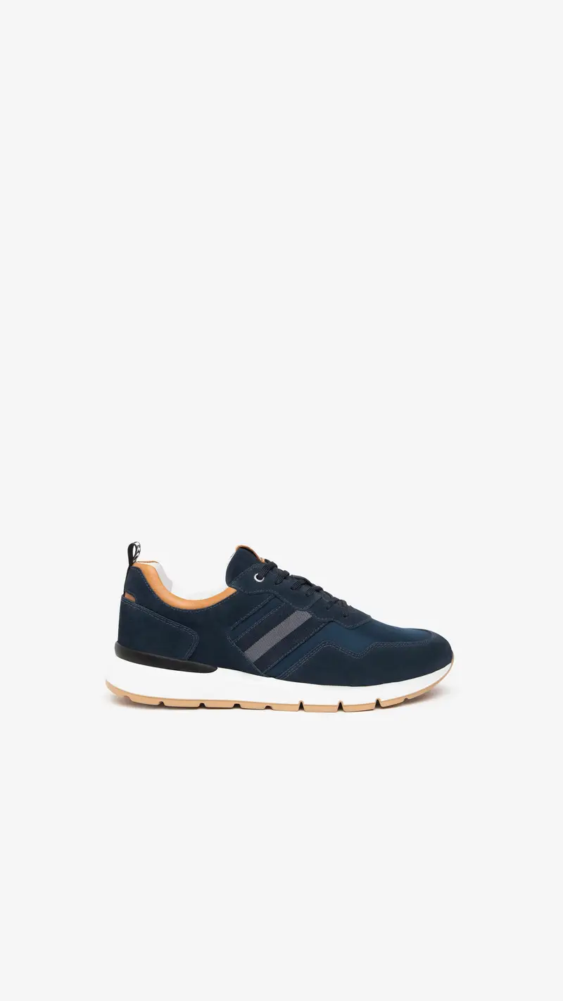 NeroGiardini Outlet Sneakers Uomo in Camoscio  - Blu