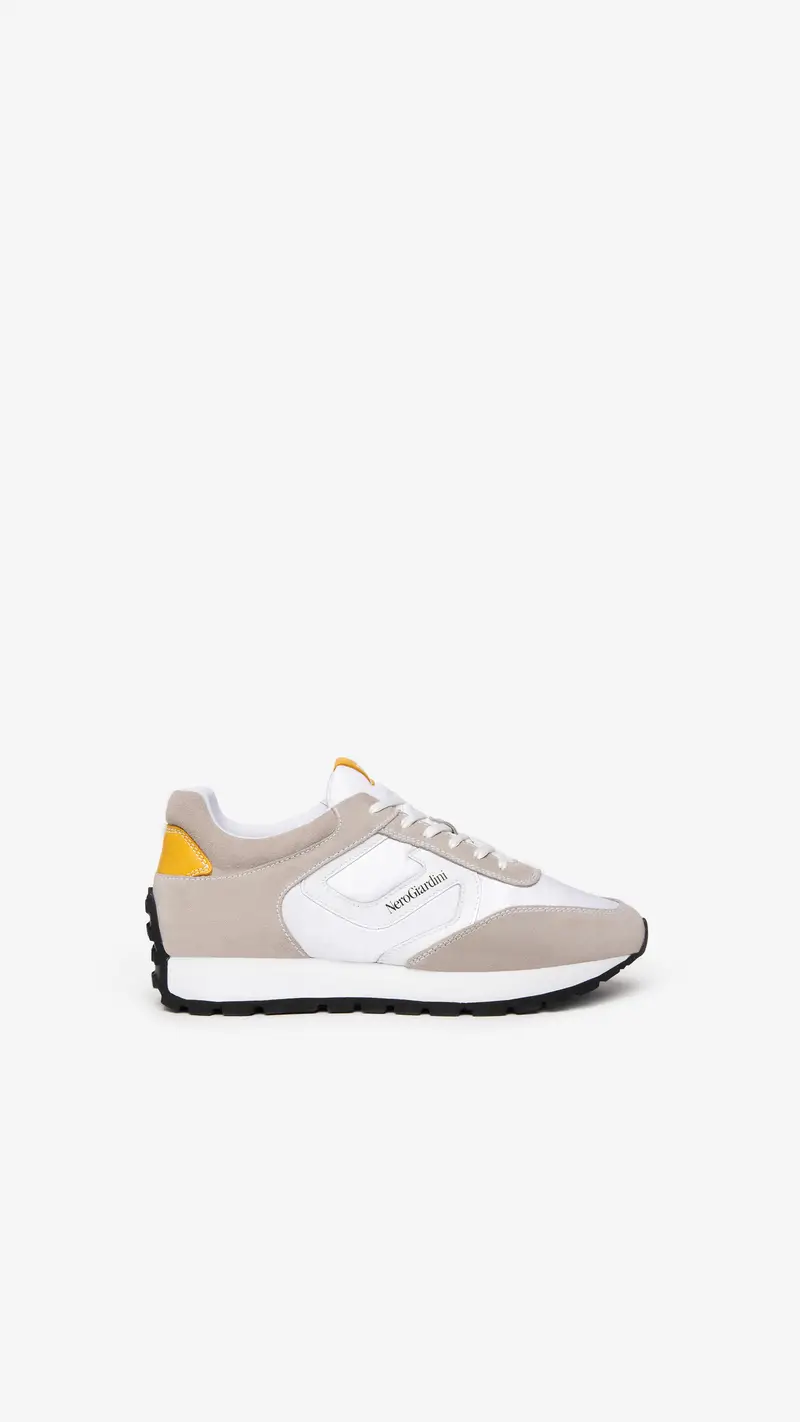 NeroGiardini Outlet Sneakers Uomo in Camoscio  - Grigio