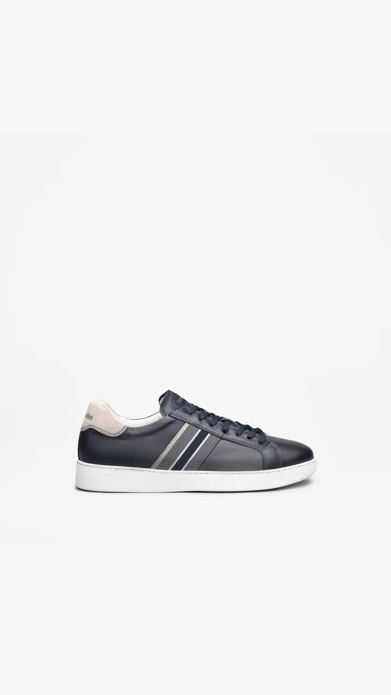 Outlet Sneakers Uomo in Pelle - Blu