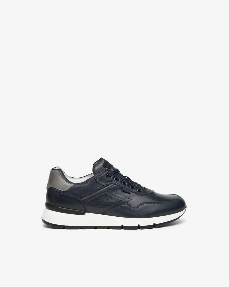 Outlet Sneakers Uomo in Pelle - Blu