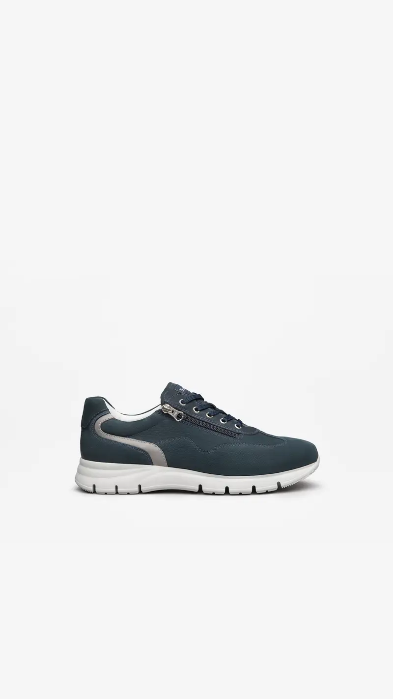 Outlet Sneakers Uomo in Pelle - Blu